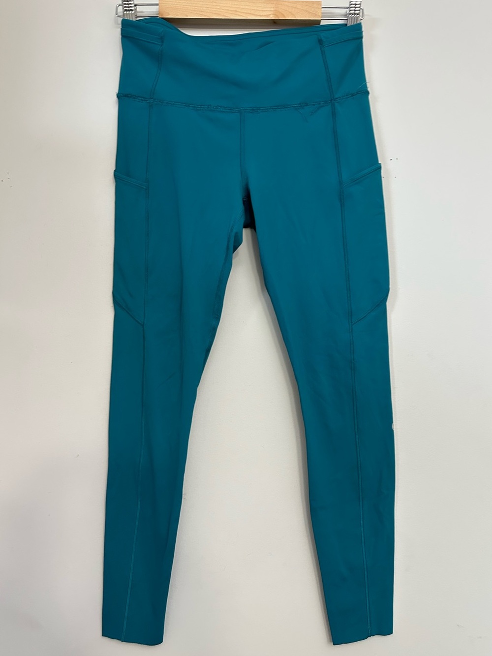Lululemon Athletica Wunder Train Green-Blue Leggings, no size tag